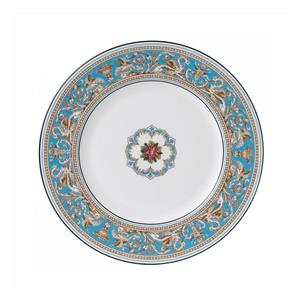 WEDGWOOD PIATTO PIANO FLORENTINE TURQUISE
