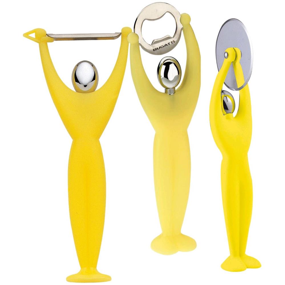 BUGATTI SET PELATUTTO/APRIBOTTIGLIA/TAGLIAPIZZA GYM