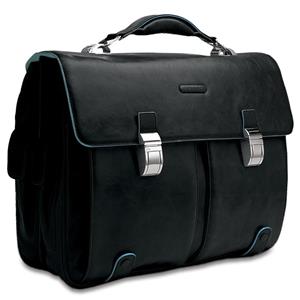 PIQUADRO CARTELLA CON 2 TASCHE ESTERNE