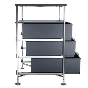 Kartell Mobil 3 Cassetti Contenitore Ruote Colore Ghiaccio