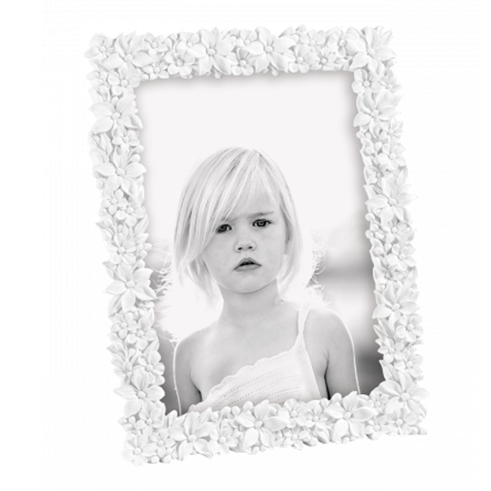 MASCAGNI PORTAFOTO IN RESINA CON FIORI