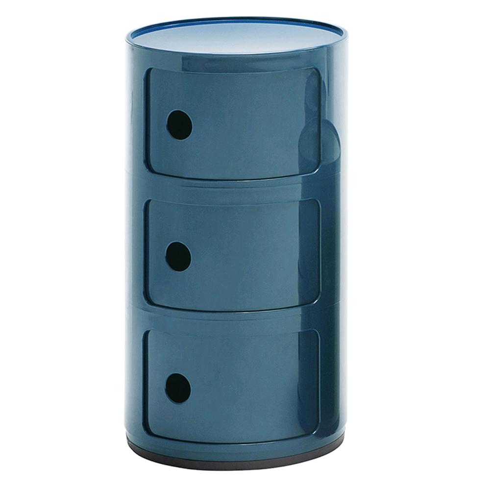 Componibili Kartell, mobile contenitore a 3 elementi Kikau Store