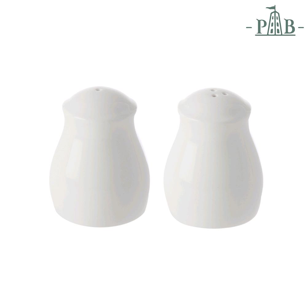 PORCELLANA BIANCA SET SALE E PEPE CLASSICO MENAGE