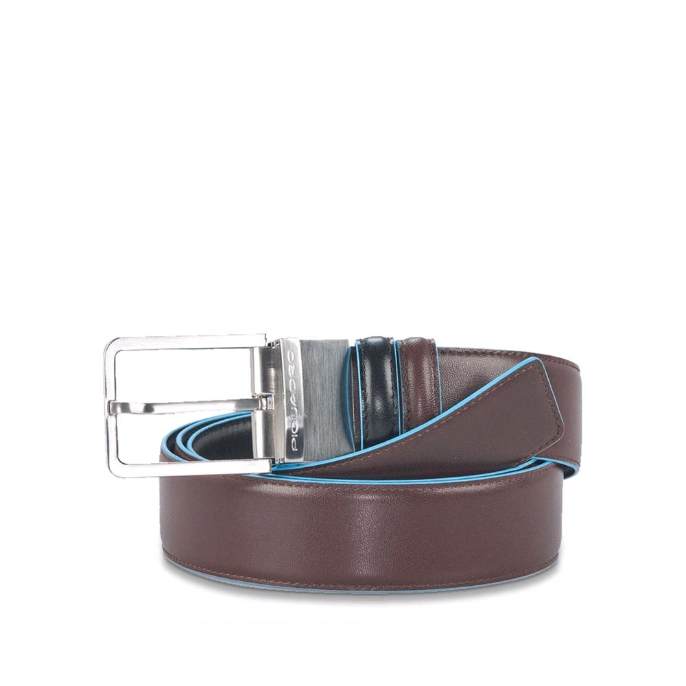 PIQUADRO CINTURA REVERSIBILE BLUE SQUARE