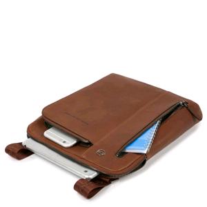 PIQUADRO BORSELLO CON DOPPIA TASCA BLACK SQUARE