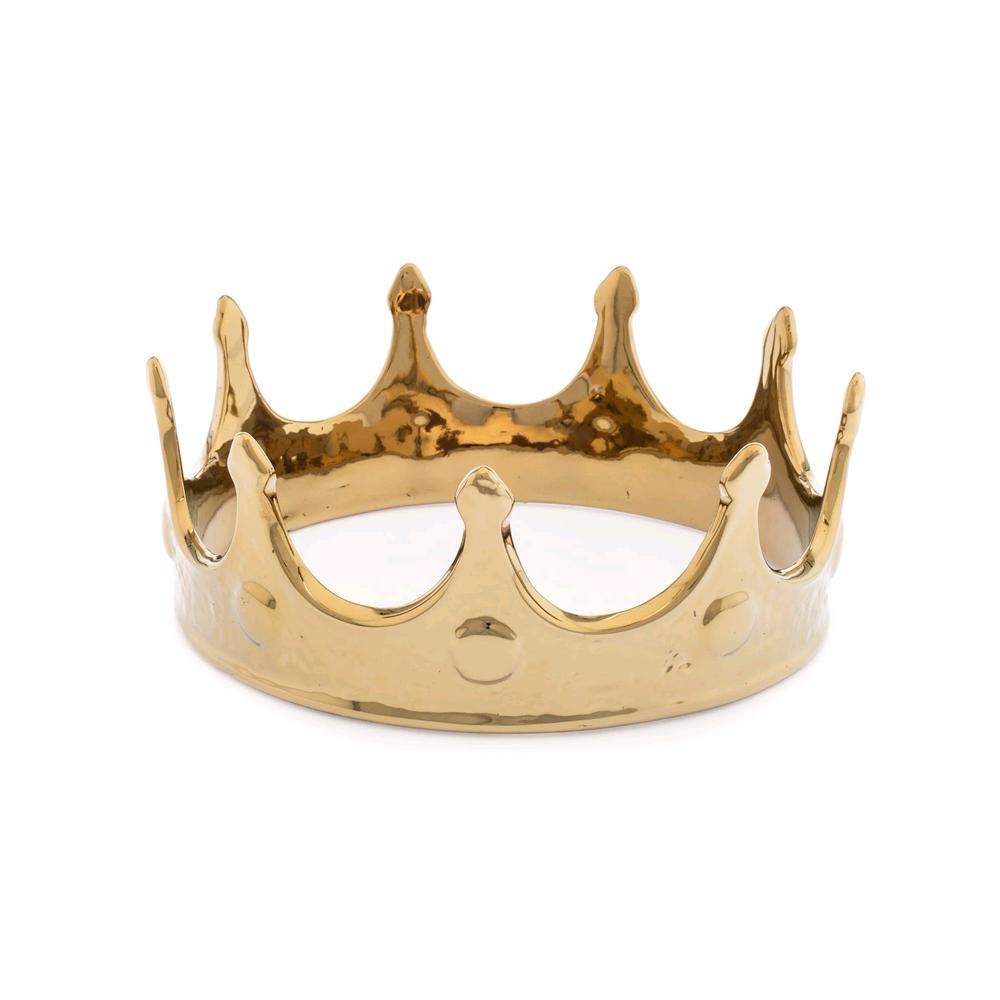 SELETTI LA MIA CORONA IN PORCELLANA GOLD