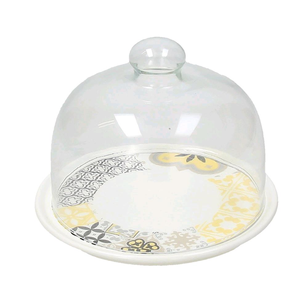 FONTEBASSO PIATTO DOLCE CON CAMPANA DOLCE CASA MAJOLICA