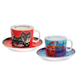 EGAN SET 2 TAZZE CAPPUCCINO LAUREL BURCH