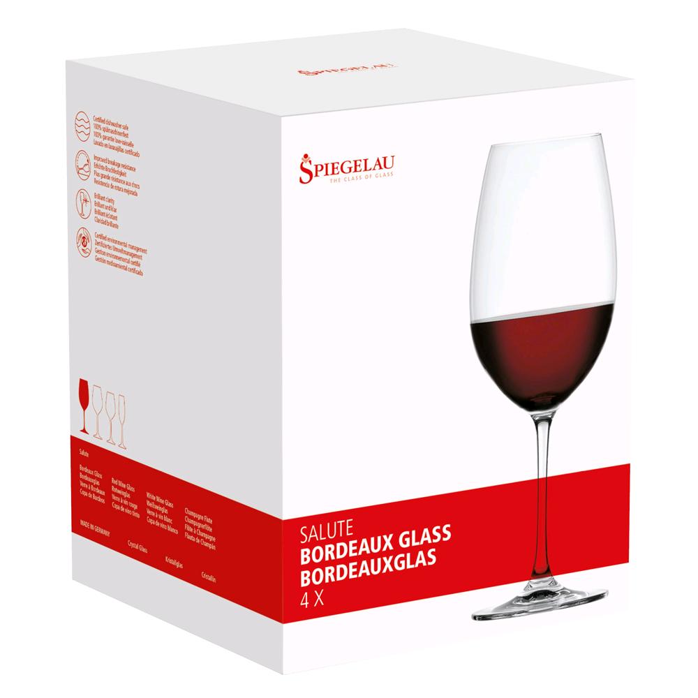 SPIEGELAU CONFEZIONE 4 BICCHIERI BORDEAUX SALUTE