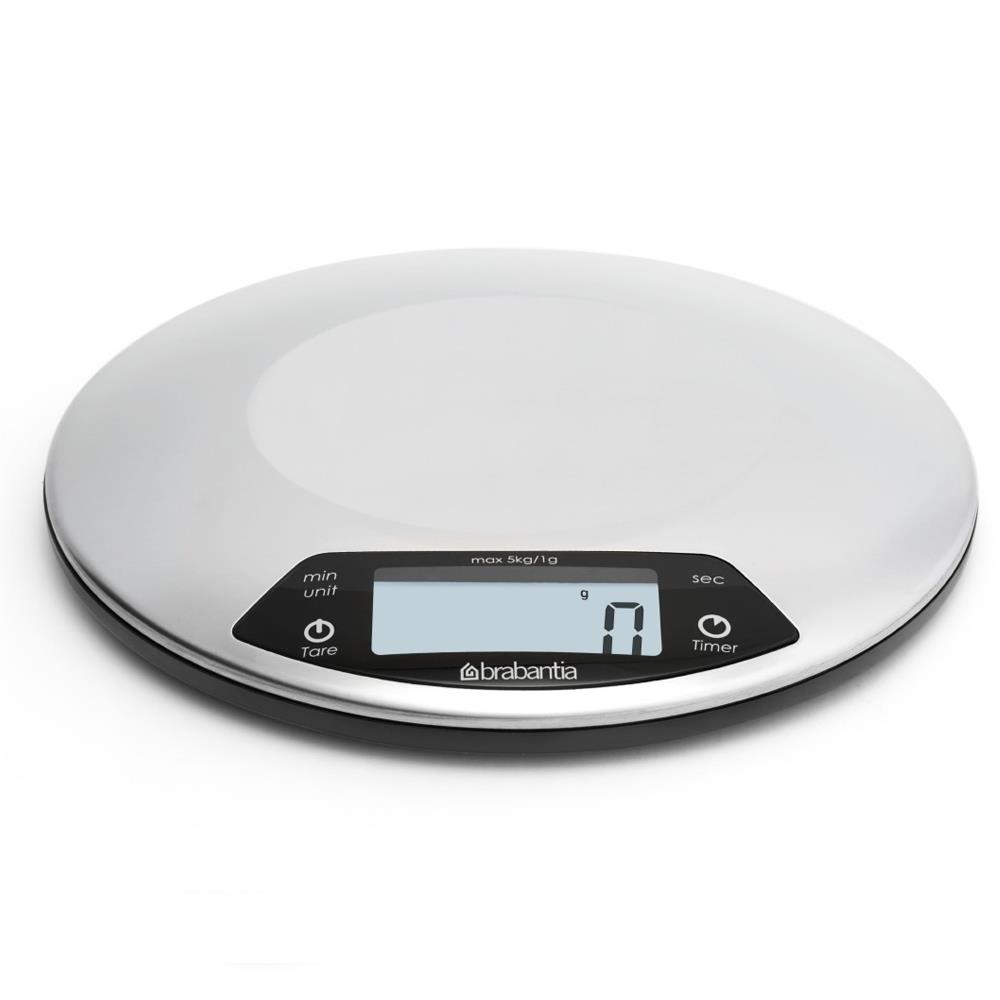 BRABANTIA BILANCIA DA CUCINA DIGITALE ROTONDA