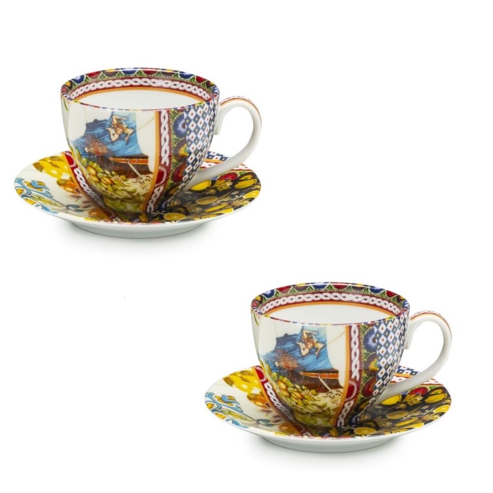 LAMART SET 2 TAZZE CAFFE SANTA ROSALIA