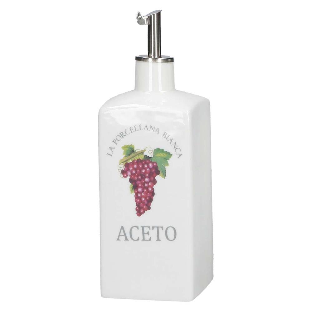 PORCELLANA BIANCA ACETIERA DECO CONSERVA