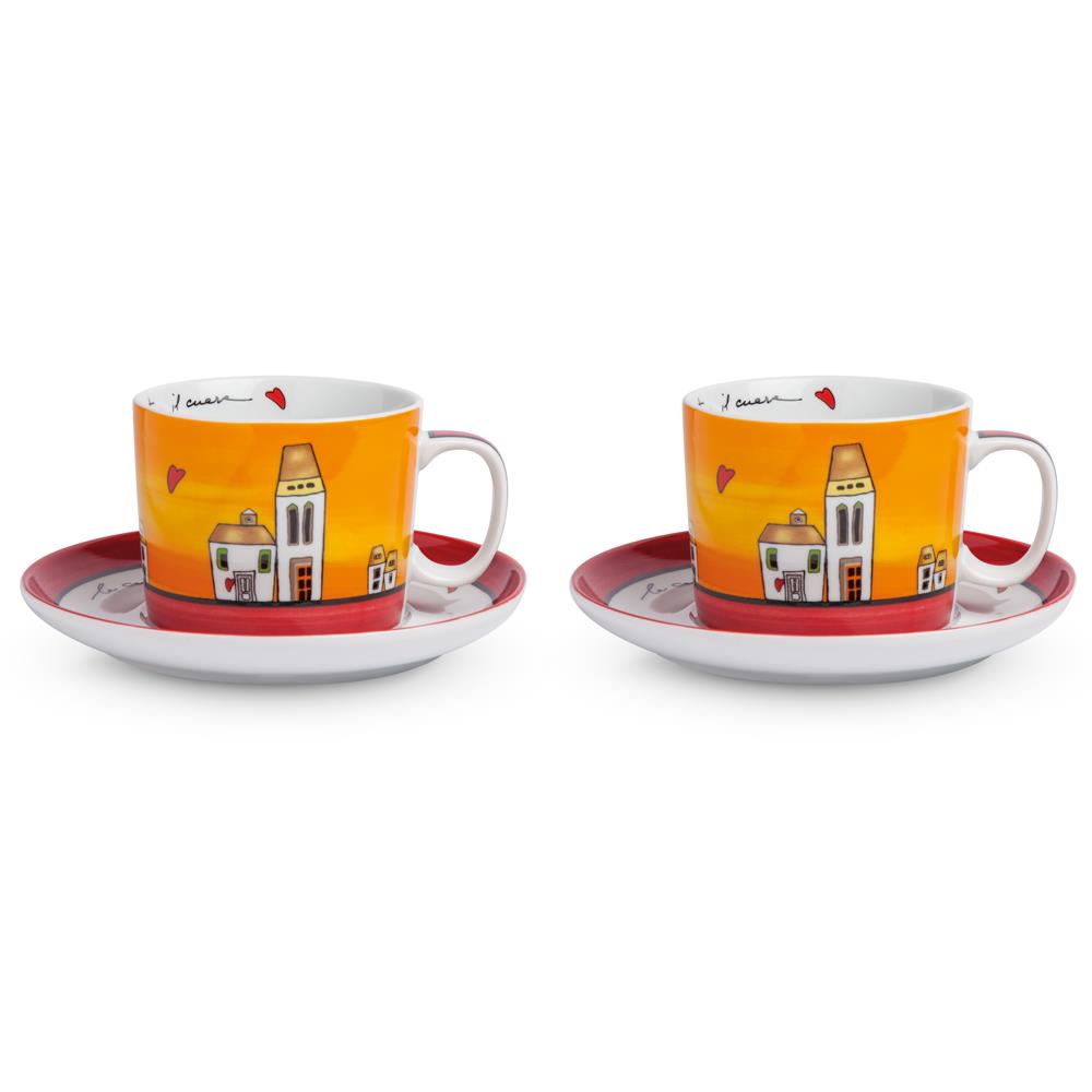 EGAN SET 2  TAZZE COLAZIONE LE CASETTE