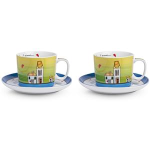 EGAN SET 2  TAZZE COLAZIONE LE CASETTE