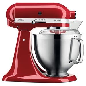 KITCHEN-AID ROBOT ARTISAN CON GANCI IN ACCIAIO E CIOTOLA