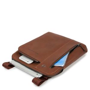 PIQUADRO BORSELLO CON DOPPIA TASCA BLACK SQUARE