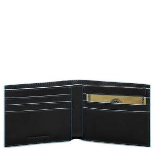 PIQUADRO PORTAFOGLIO UOMO IN PELLE BLUE SQUARE 