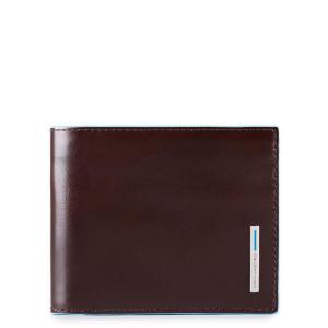 PIQUADRO PORTAFOGLIO UOMO IN PELLE BLUE SQUARE 