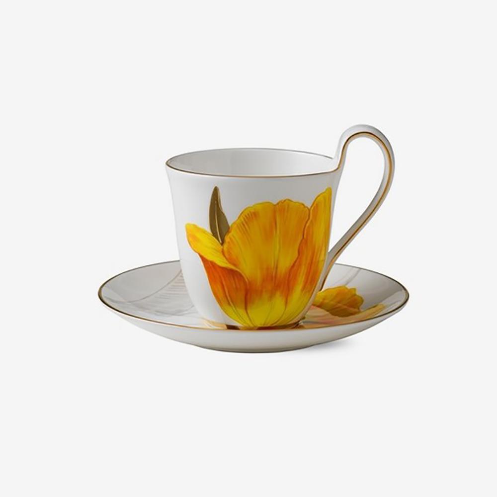 ROYAL COPENHAGEN TAZZA THE CON PIATTINO TULIPANO