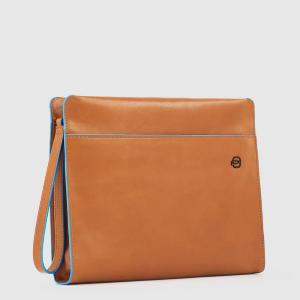 PIQUADRO POCHETTE PORTA IPAD BLUE SQUARE