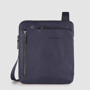 PIQUADRO BORSELLO CON DOPPIA TASCA BLACK SQUARE