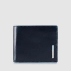 PIQUADRO PORTAFOGLIO UOMO IN PELLE BLUE SQUARE 