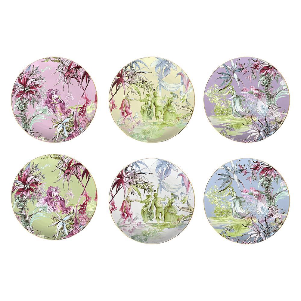 BACI MILANO FIRENZE SET 6 PIATTI PIANI