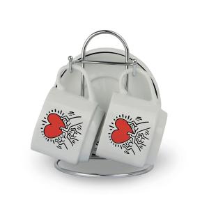 EGAN SET 2 TAZZINE CAFFE' IMPILABILI KEITH HARING