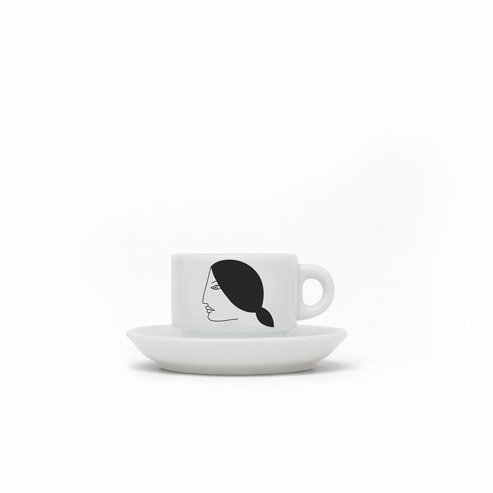 KIASMO TAZZA CAFFE CON PIATTINO SOPHIA VI