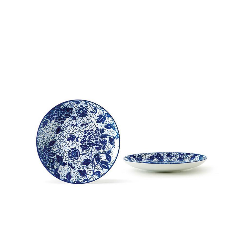 EVVIVA INDACO PIATTO FRUTTA A FIORI