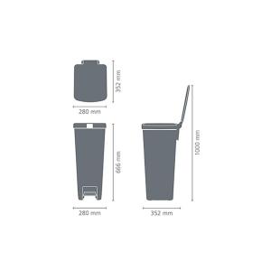 BRABANTIA STEPUP PATTUMIERA A PEDALE 40L