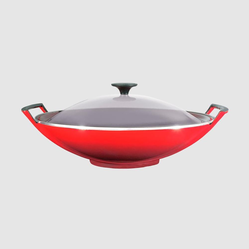 LE CREUSET WOK GHISA CON COPERCHIO