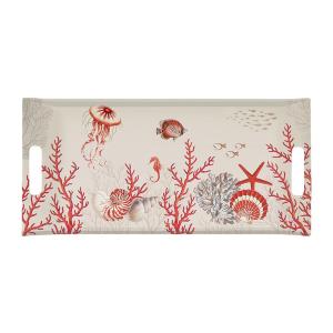 EASY LIFE CORAL REEF VASSOIO CON MANICI 40X19 CM