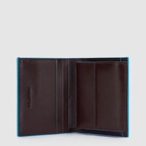 PIQUADRO BLUE SQUARE PORTAFOGLIO UOMO VERTICALE