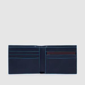 PIQUADRO PORTAFOGLIO UOMO IN PELLE BLUE SQUARE 