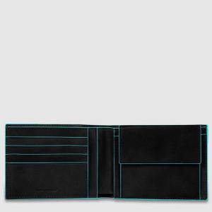 PIQUADRO PORTAFOGLIO UOMO CON PORTAMONETE