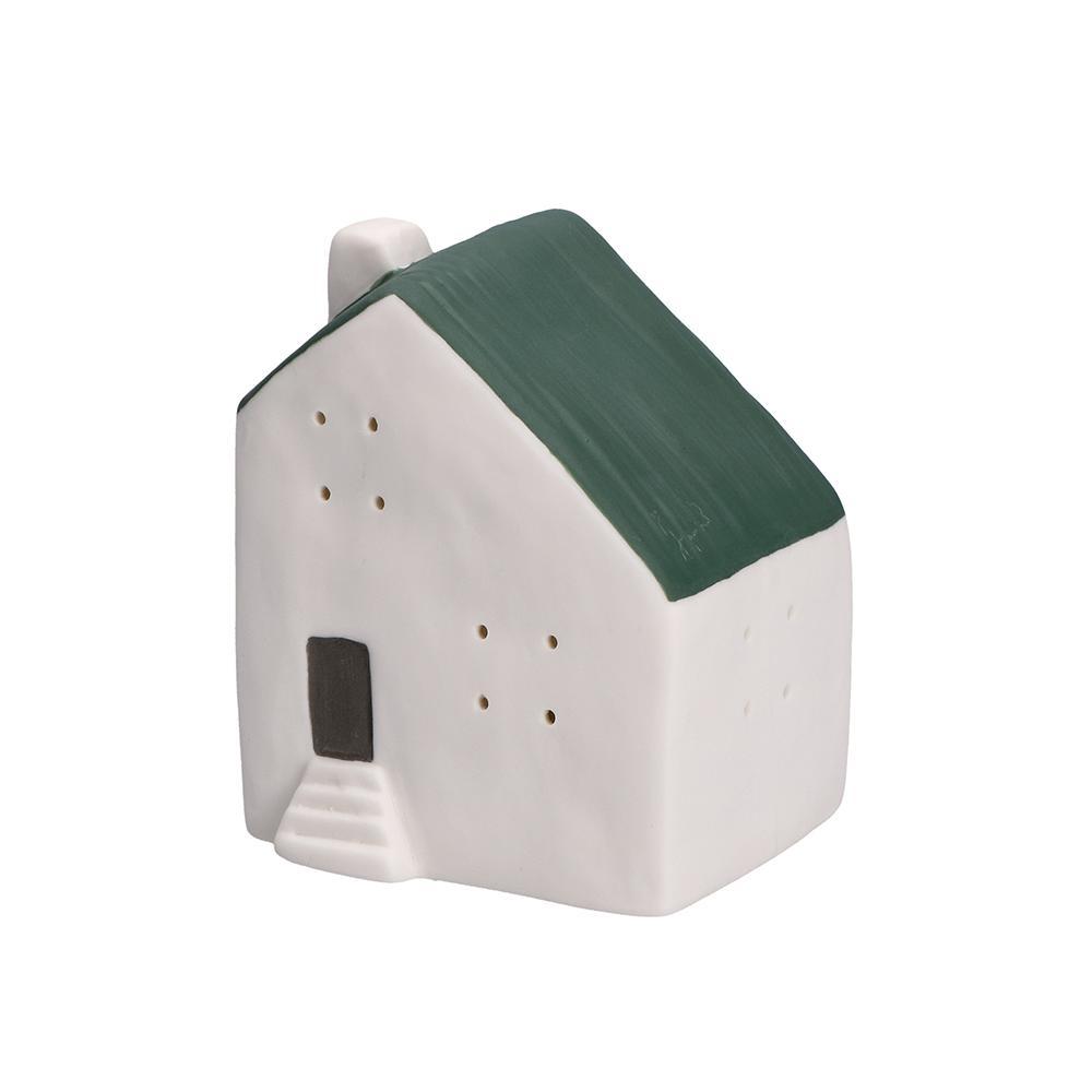 RITUALI DOMESTICI NELVILLAGGIO CASETTA CON LED VERDE