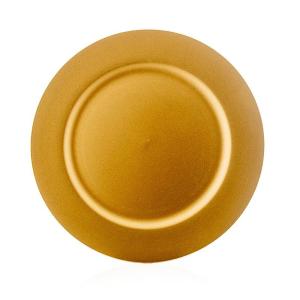 Cenone Natale Capodanno 6 Sottopiatti Natalizi Tondi 33cm Rosso - Plastica Rigida Per Tavola Festiva Sottopiatto Decorativo Natale