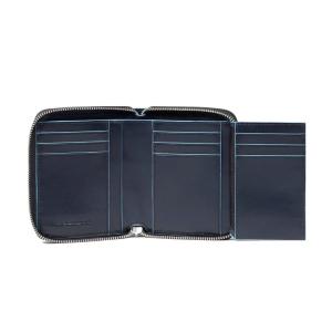 PIQUADRO BLUE SQUARE PORTAFOGLIO ZIP AROUND