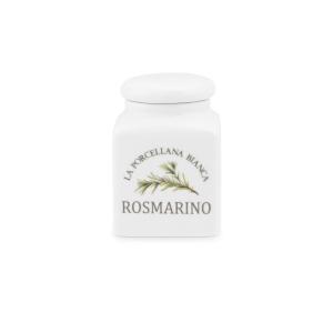 PORCELLANA BIANCA BARATTOLO ROSMARINO DECO