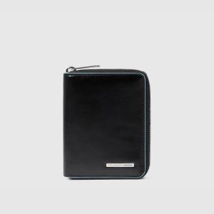 PIQUADRO BLUE SQUARE PORTAFOGLIO ZIP AROUND