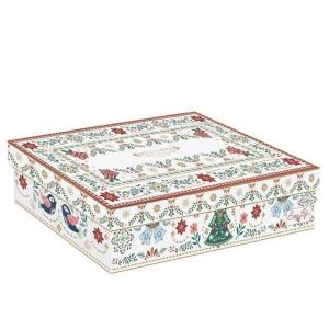 EASY LIFE CHRISTMAS FOLK SET 4 TAZZE ESPRESSO CON PIATTINO