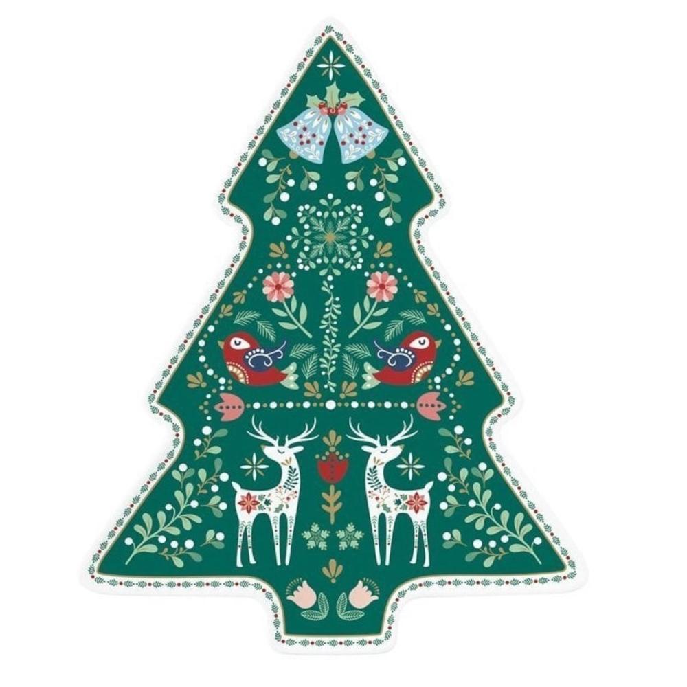 EASY LIFE CHRISTMAS FOLK PIATTO DA PORTATA ABETE