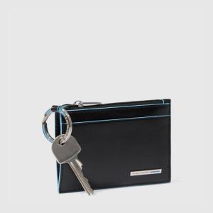 PIQUADRO BLUE SQUARE BUSTINA PORTACARTE E PORTACHIAVI