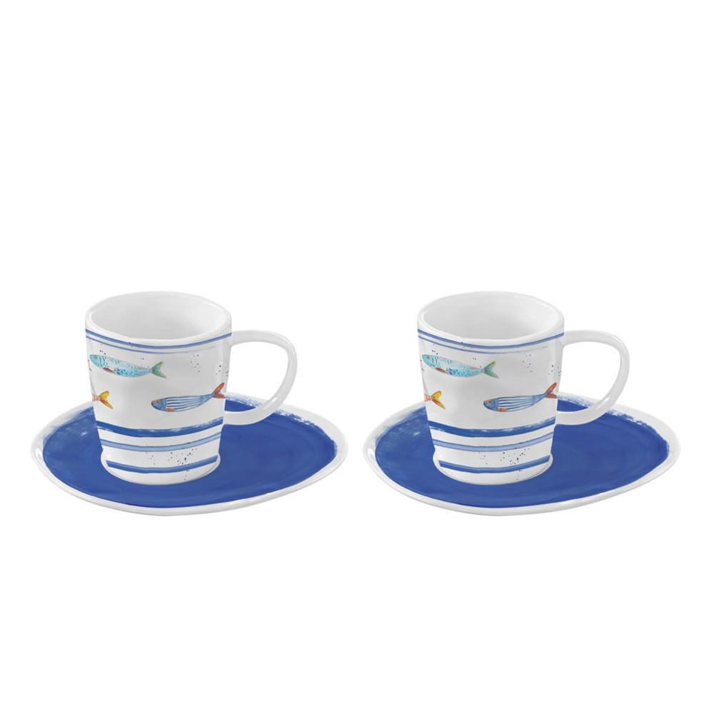 EASY LIFE BORD DE MER SET 2 TAZZINE CAFFE