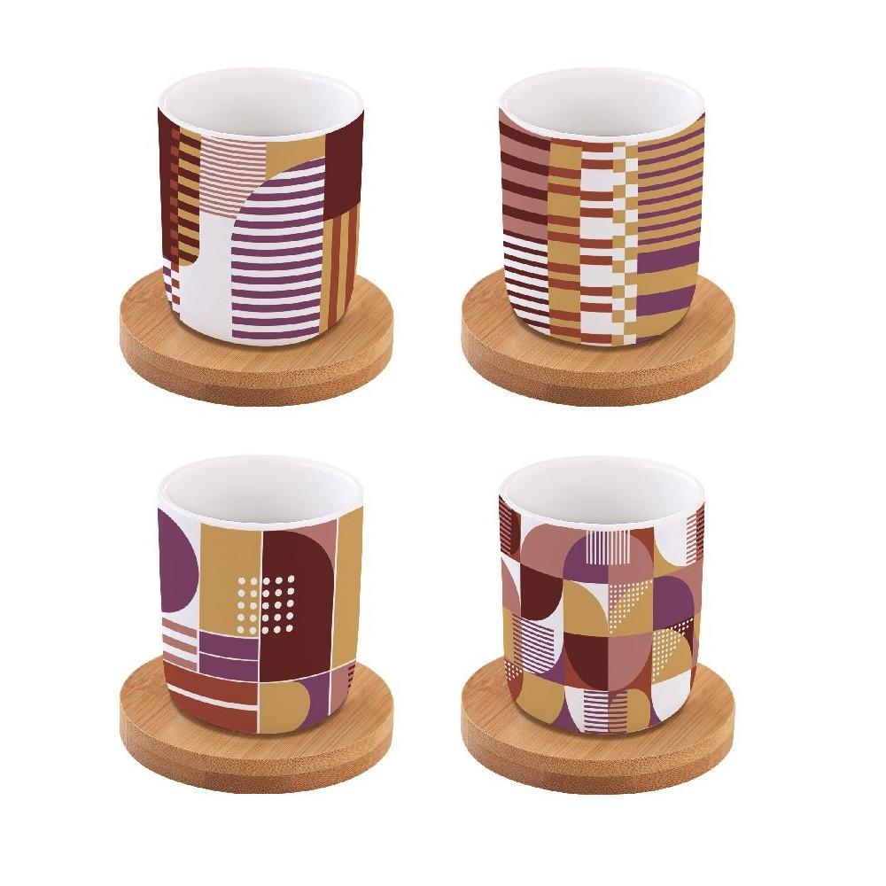 EASY LIFE GEOMETRIC ART SET 4 BICCHIERINI
