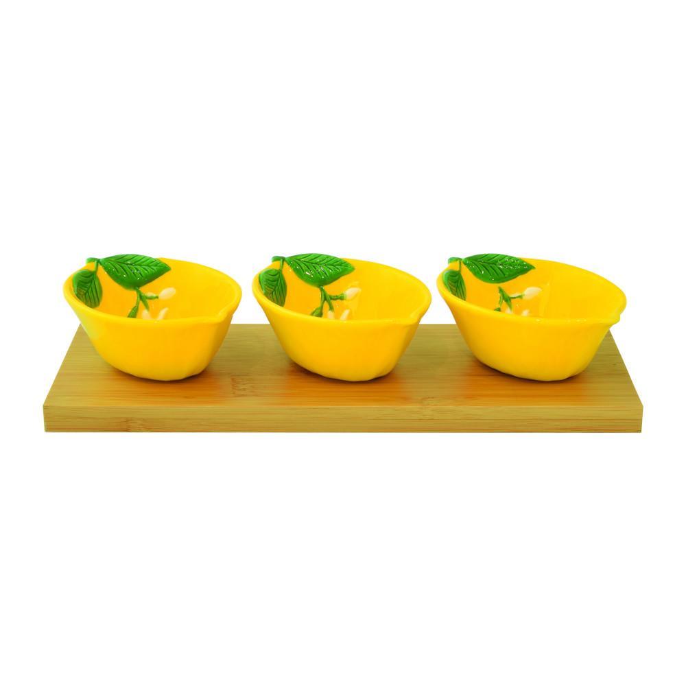 EASY LIFE FLEURS ET CITRONS SET APERITIVO 3 CIOTOLE