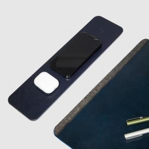 PIQUADRO BLACK SQUARE SOTTOMANO CON BASI RICARICA WIRELESS