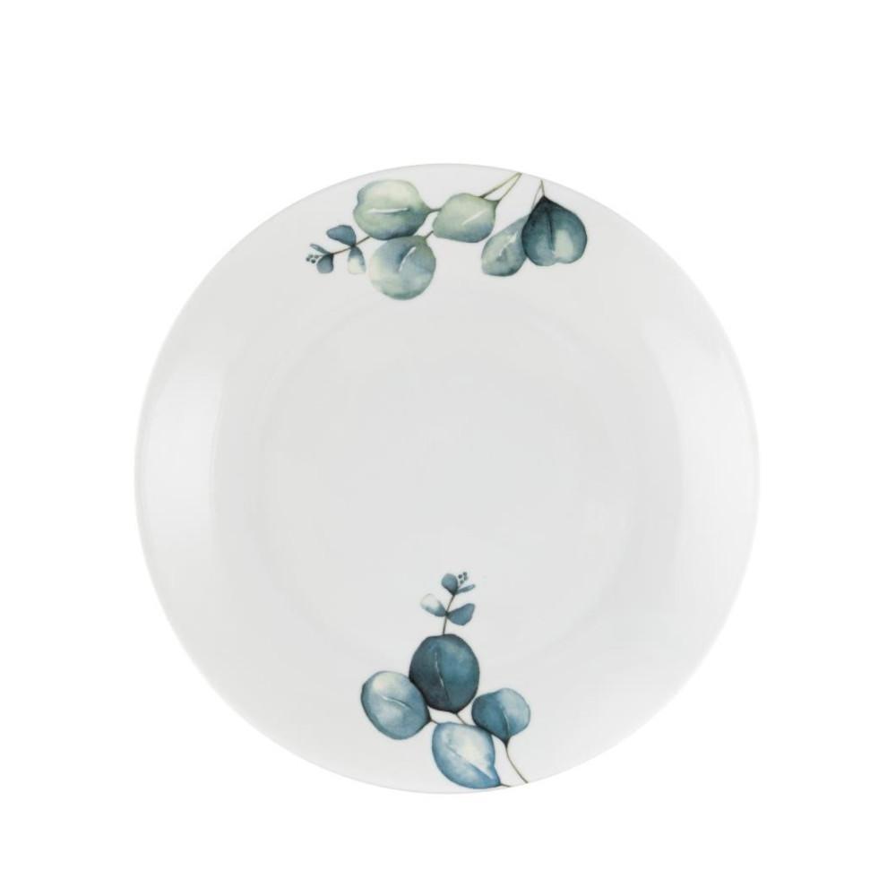 PORCELLANA BIANCA SEMPREVERDE PIATTO PIANO