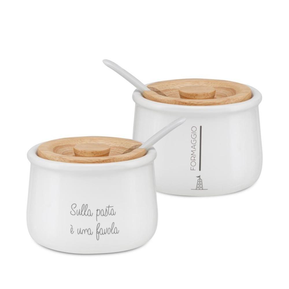 PORCELLANA BIANCA GLI ONESTI PORTAFORMAGGIO  GRATTUGGIATO